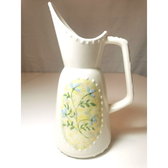 Water Pitcher Hand Made M. Hayman Signed Ceramic 1970s Unique - Picture 1 of 10